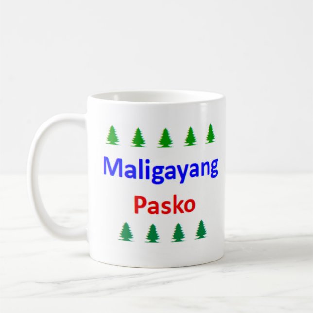 Caneca De Café filipino maligayang pasko (Esquerda)