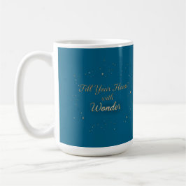 Caneca De Café Fill Your Heart With Wonder Elegant Christmas Mug