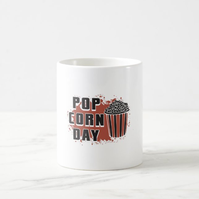 Caneca De Café Filme em cinema Popcorn Day Snack Pop Film Gift (Centro)