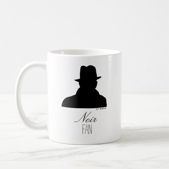 Caneca De Café Filme Noir Lover Classic Film Fan (Esquerda)