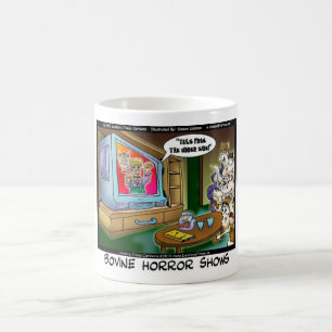 Caneca De Café Filmes Com Medo De Vaca Do Lado Do Uder Dão Camise