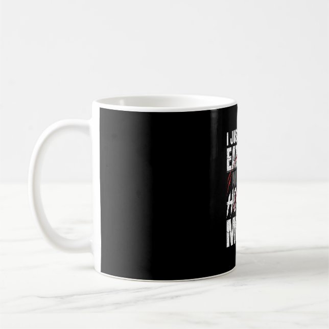 Caneca De Café Filmes de Terror de Pizza Design de Halloween_1 (Esquerda)