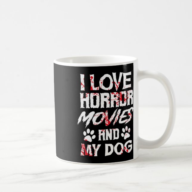 Caneca De Café Filmes de terror sonham amantes fãs de Halloween T (Direita)