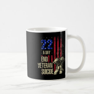 Caneca De Café Fim da Consciência do Suicídio Veterano 22 A Dia P