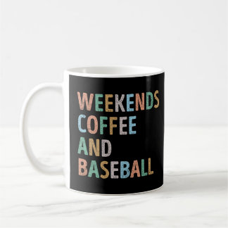 Caneca De Café Fim de semana Café e Mãe de Baseball
