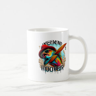 Caneca De Café Fim de Semana Colorido Pesca Divertido Pesca