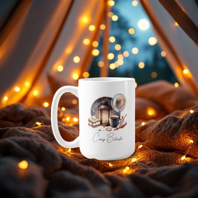 Caneca De Café Fim de Semana de Solteira da Noiva no Acampamento (Camp Bride Bachelorette Weekend Coffee Mug)