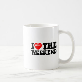 Caneca De Café Fim de Semana do Coração Engraçado Presentes de Ac