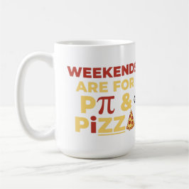 Caneca De Café Fim de Semana Pi Day & Pizza Party Amante de Matem