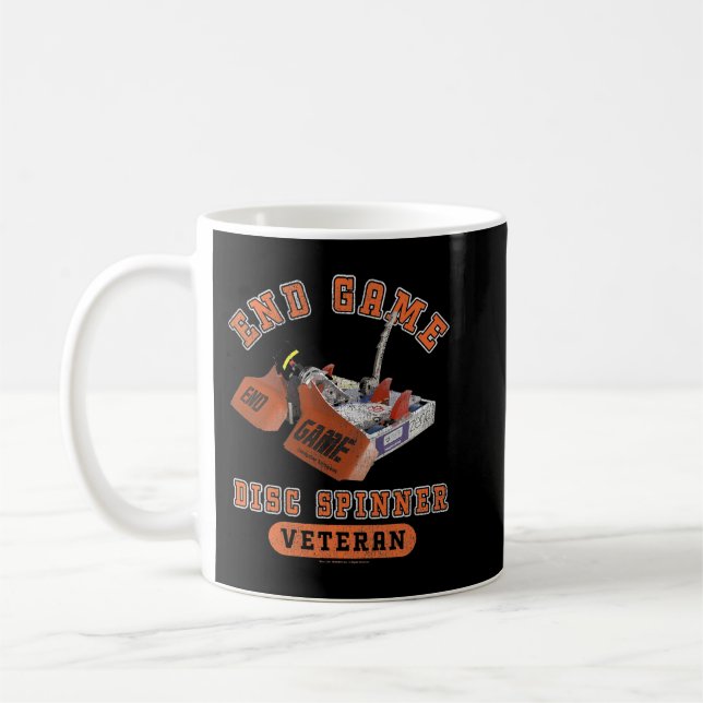 Caneca De Café Fim do Battm Disco de Jogo Spinner Veteran Poster  (Esquerda)