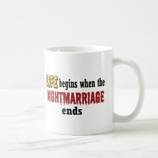 Caneca De Café Fim do casamento noturno