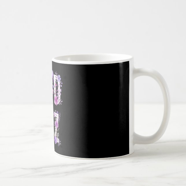 Caneca De Café Fim do mês de conscientização da alzheimer endalz  (Direita)