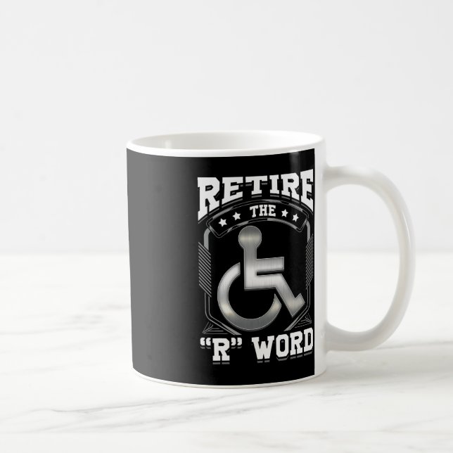 Caneca De Café Fim do RWord Wheelhall Disabled Disability Awar (Direita)
