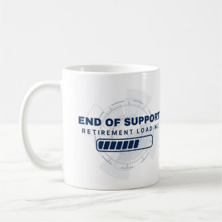 Caneca De Café Fim do Suporte - Carregamento da Aposentadoria - C