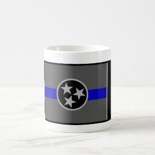 CANECA DE CAFÉ FINA DA BANDEIRA DO ESTADO DE BLUE