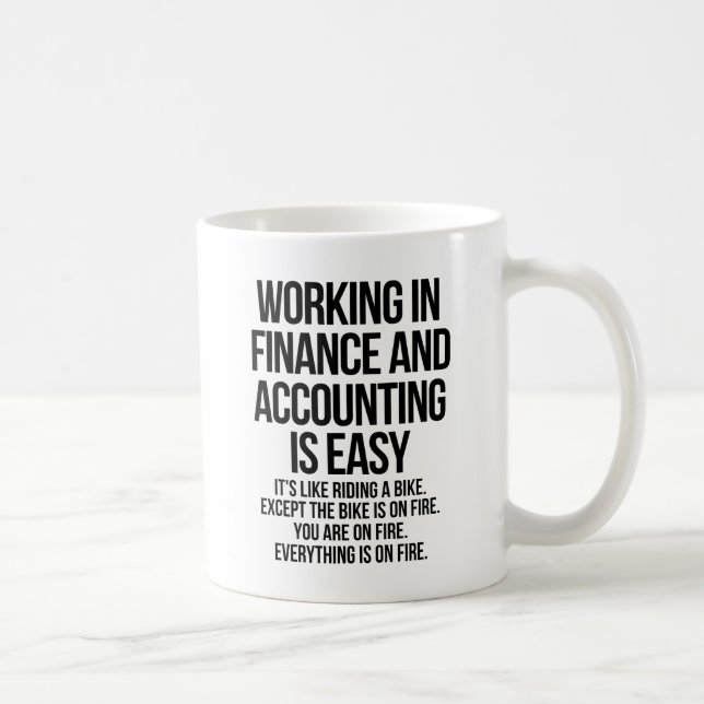 Caneca De Café Finanças e contabilidade (Direita)