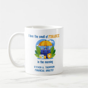 Caneca De Café Finanças Fofas Personalizadas