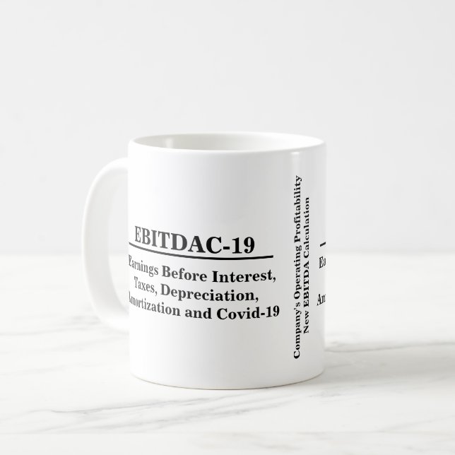 Caneca De Café Financiar Novo Cálculo de Negócios EBITDA (Frente Esquerda)