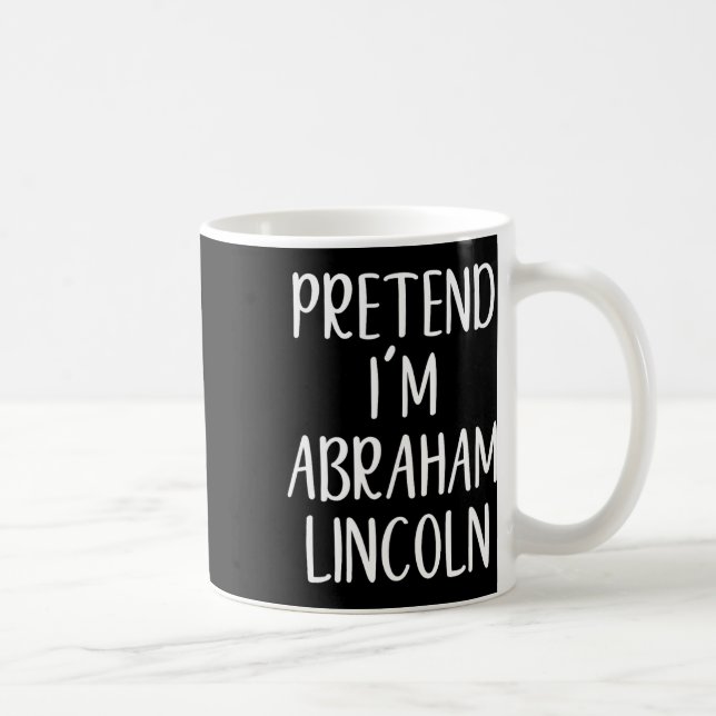 Caneca De Café Fingir Abraham Abe Lincoln Costume Halloween Simp (Direita)