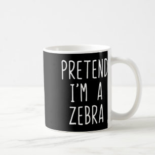 Caneca De Café Fingir que sou um falso de Zebra no Dia das Bruxas