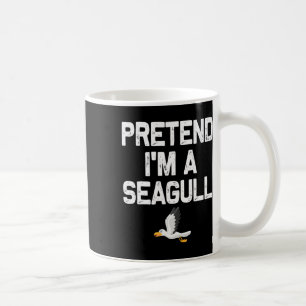 Caneca De Café Fingir que sou um fantasma de Halloween de Seagull