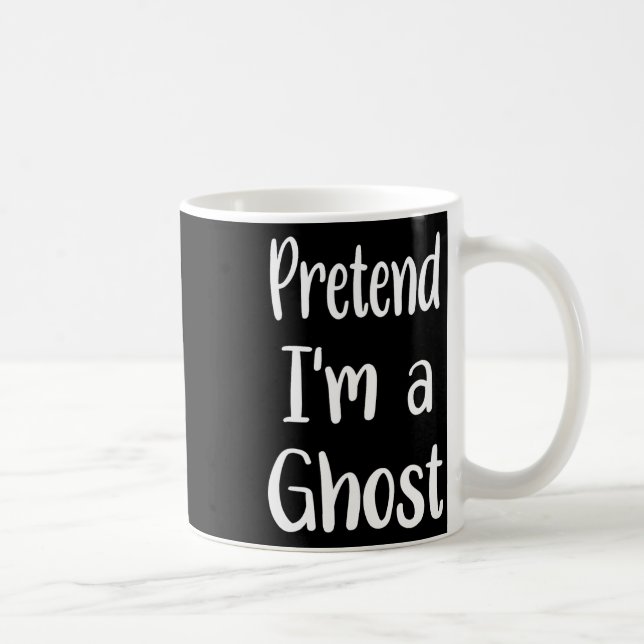 Caneca De Café Fingir que sou um fantasma fantasma no dia das bru (Direita)