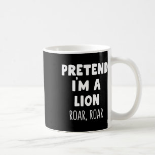 Caneca De Café Fingir que sou um Lion Roar Halloween Costume Engr