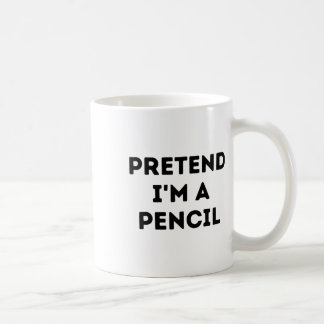 Caneca De Café Fingir que sou uma fantasia de Lápis.