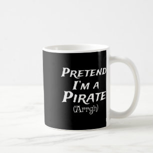 Caneca De Café Fingir que sou uma pirata festeira de fantasias no
