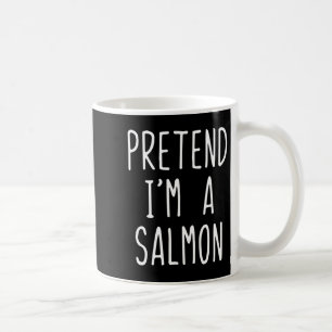 Caneca De Café Fingir Um Costume De Salmão Halloween Engraçado Pr