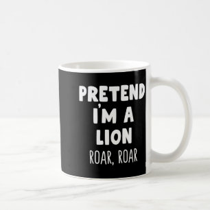 Caneca De Café Fingir Um Leão Rugir Fantasia de Halloween Engraça