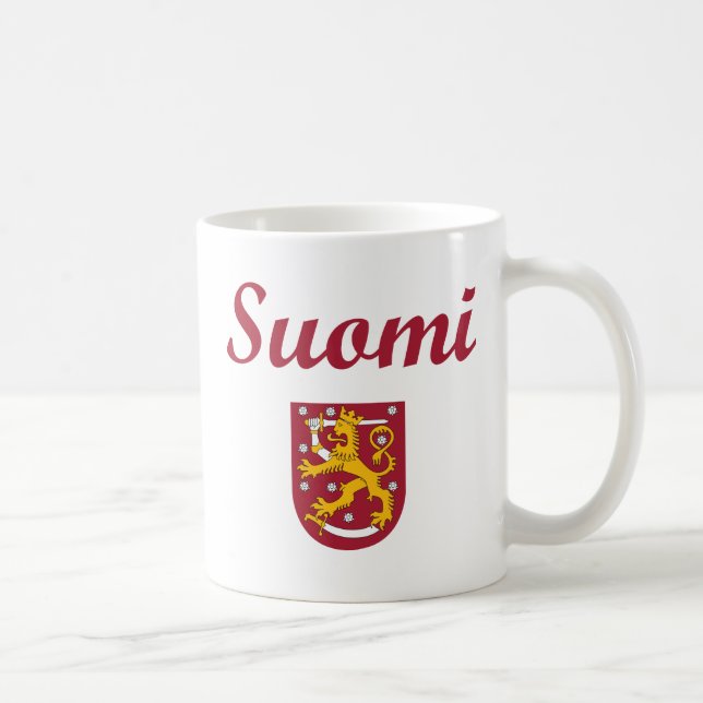 Caneca De Café Finlandia + Brasão (Direita)