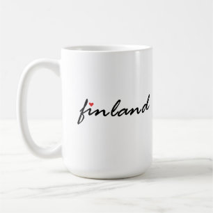 Caneca De Café Finlândia Suomi. Eu amo a Finlândia