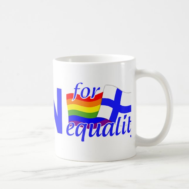 Caneca De Café Finn 4, caneta Igualdade (Direita)