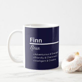 Caneca De Café Finn Boy Personalized Name Definition