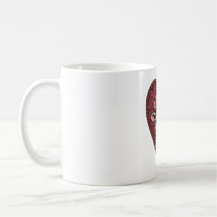 Caneca De Café Fio de Coração de Vaca Fofo Desenho de Gravura Vin