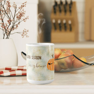 Caneca De Café Fios de folhagem para consumo de abóbora