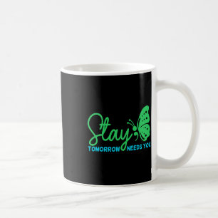 Caneca De Café Fique Amanhã Precisa de Você Conscientização sobre