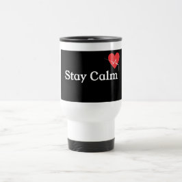 Caneca de Café Fique Calmo & Caneca de Viagem – Di