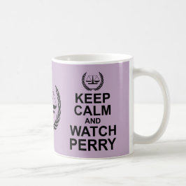Caneca De Café Fique calmo e assista o Humor Legal Perry