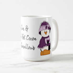 Caneca De Café Fique Calmo E Beba Seu Cacau Quente - Pinguim