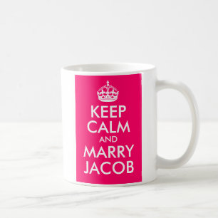 Caneca De Café Fique calmo e Casado Jacob
