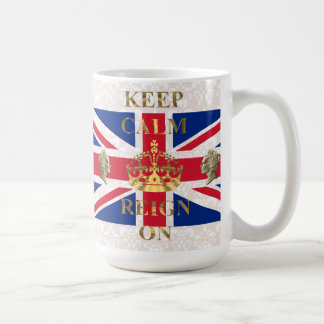 Caneca De Café Fique calmo e continue.