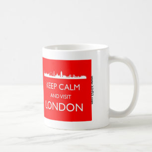 Caneca De Café Fique calmo e visite Londres Mug