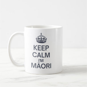 Caneca De Café Fique calmo, sou Maori