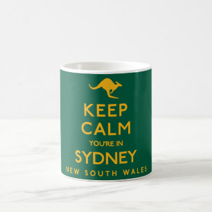 Caneca De Café Fique calmo, você está em Sydney!