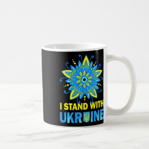 Caneca De Café Fique Com A Bandeira Da Ucrânia Anti-Putin Não Par