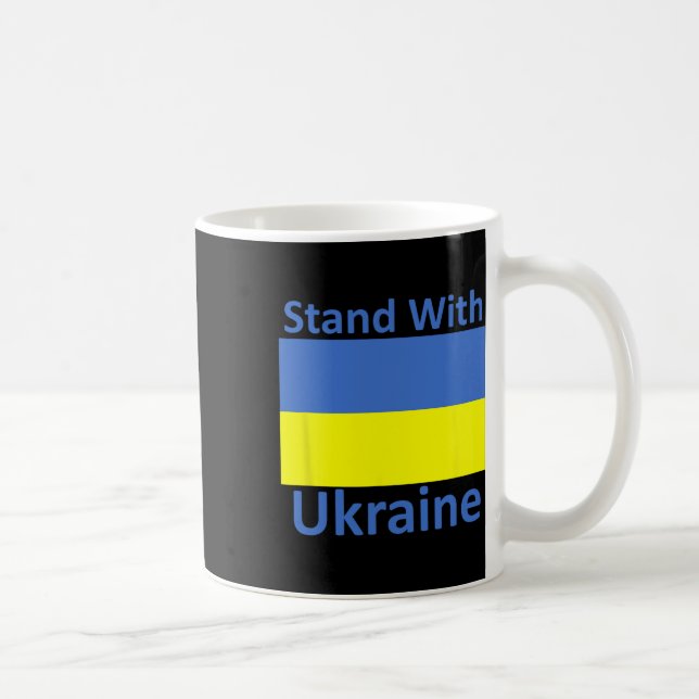 Caneca De Café Fique Com a Ucrânia (Direita)