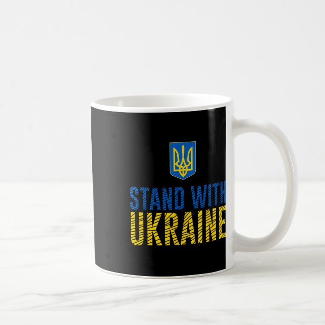 Caneca De Café Fique Com a Ucrânia - Força Ucraniana (Direita)