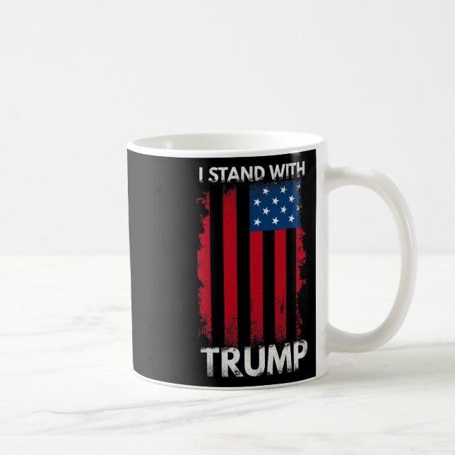 Caneca De Café Fique Com O Trump Pro Trump Support 1 (Direita)